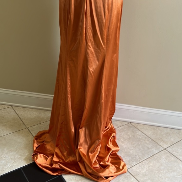 Bridal Babes Bridesmaid Dress Size 8 Copper New With Tags - Picture 11 of 16